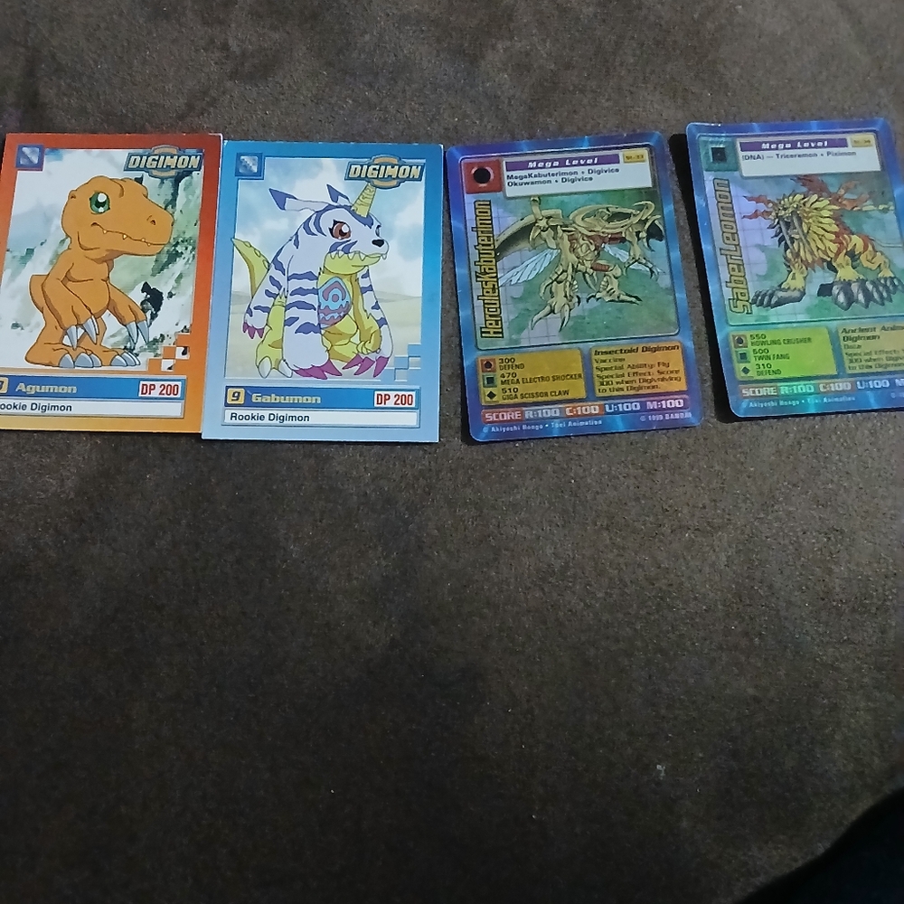 Digimon card lot of 4.